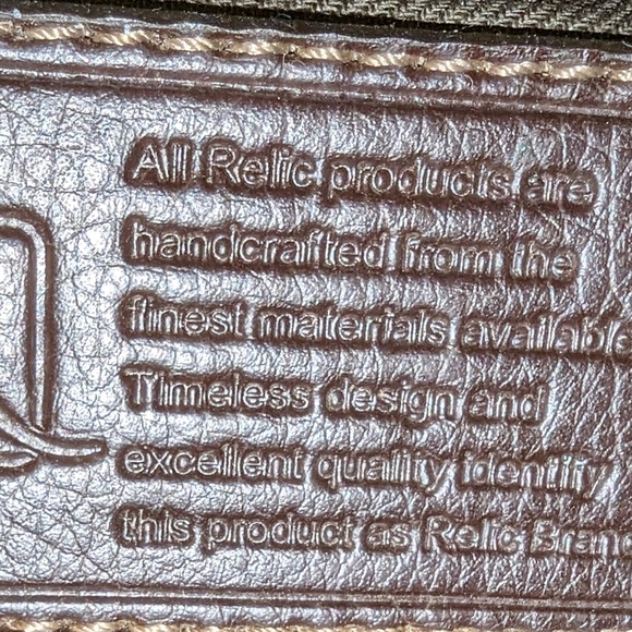 Vintage Relic by Fossil Handbag Leather Handles - Picture 4 of 6